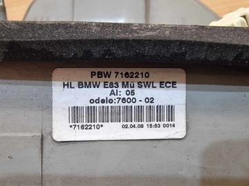 BMW E83 X3 FACELIFT SVĚTLO W BLATNÍK PRAVÝ ZADNÍ LED ORIGINÁLNÍ SPRÁVNÁ 7162210