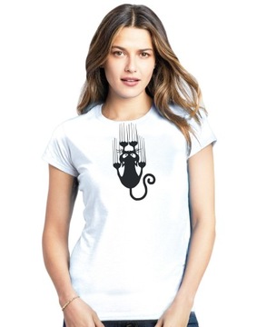 Koszulka t-shirt damska - Kot - rozm. M