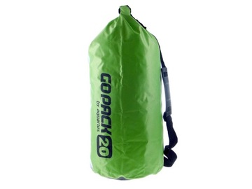 WOREK WODOSZCZELNY GOPACK 20L ZIELONY OKNO CLEAR