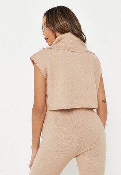 5J726 ДЖЕМПЕР БЕЗ РУКАВОВ MISSGUIDE НА МОЛНИИ 38/ 40