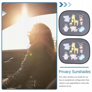 2 шт., солнцезащитные козырьки для бокового окна автомобиля с героями мультфильмов, детское солнце