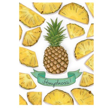 KARNET B6 ANANAS TŁOCZONY ZŁOCONY HENRY