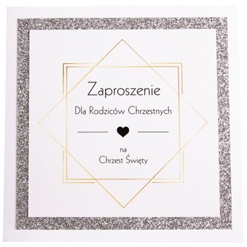 Zaproszenie dla Rodziców Chrzestnych na Chrzest