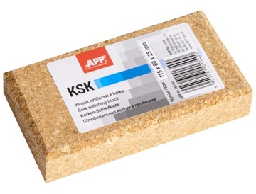 APP KSK Klocek szlifierski Z KORKA 115x60x25mm