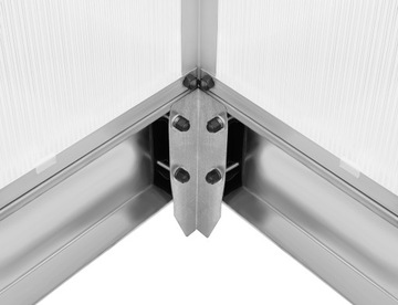 САДОВАЯ ТЕПЛИЦА 4,9м х 2,5м АЛЮМИНИЙ ПОЛИКАРБОНАТ + ФУНДАМЕНТ С АНКЕРАМИ