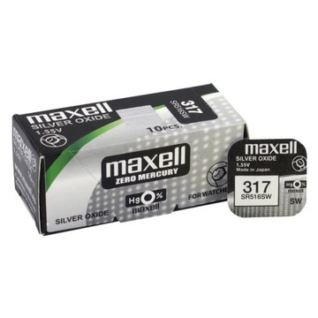 Bateria Srebrowa Maxell 317 SR516SW SR62 1szt.