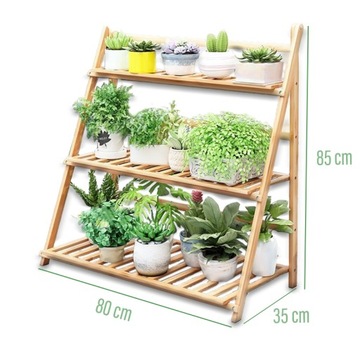 ПОДСТАВКА ДЛЯ ЦВЕТОВ ДЕРЕВЯННАЯ ПОДСТАВКА ДЛЯ ЦВЕТОВ НА 9 ГОРШКОВ МНОГОУРОВНЕВЫЙ САД