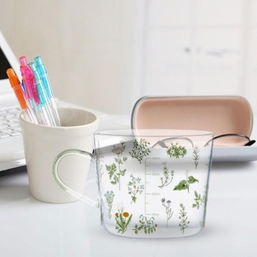 Стеклянная кружка для домашнего использования емкостью 500 мл с ручкой для свадебного подарка.