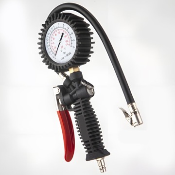 ПИСТОЛЕТ ДЛЯ НАКАЧАНИЯ ШИН С МАНОМЕТРОМ 12 БАР, СЛИВНЫМ КЛАПАНОМ, ЧАСАМИ, БОЛЬШОЙ XL