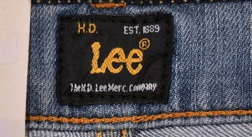 LEE spodnie BLUE jeans LOW slim POWELL _ W28 L34