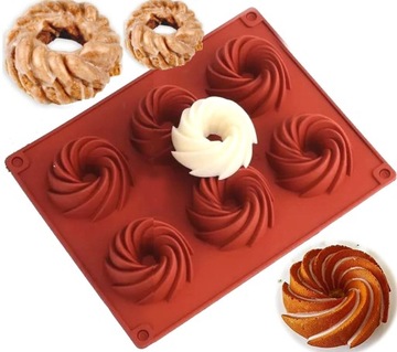 FORMA do MUFFINEK gniazdek BABECZEK silikonowa GNIAZDKA MONOPORCJE FOREMKA