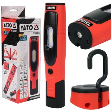 LAMPA WARSZTATOWA LED AKU 2600mAh 3 MAGNESY YATO