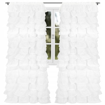 FIRANA Z FALBANAMI DŁUGA DOLLY Z WOALU 150x250cm