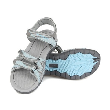 SANDAŁY TREKKINGOWE DAMSKIE Bergson ATBARA Grey/Blue rozmiar 40