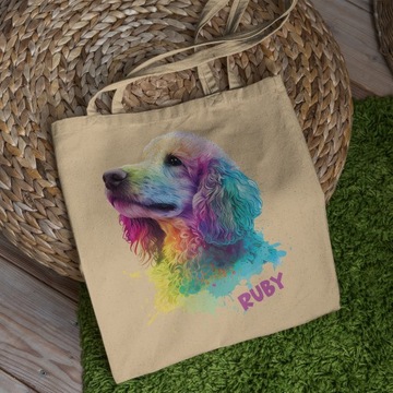 СУМКА СОБАКА Пудель IEFFECT 3D ИМЯ ПОДАРОК