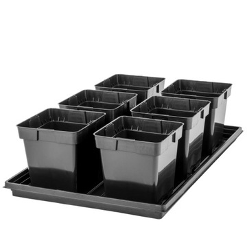 Горшки с семенами для посева семян и саженцев растений 6x3L