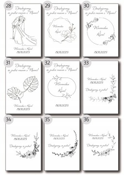 Задания на свадебные скретч-карты для гостей Благодарность гостям на свадьбе х20