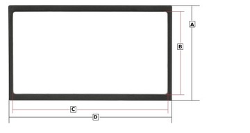 РАМКА 110х188 УНИВЕРСАЛЬНАЯ ДЛЯ РАДИО PIONEER ALPINE