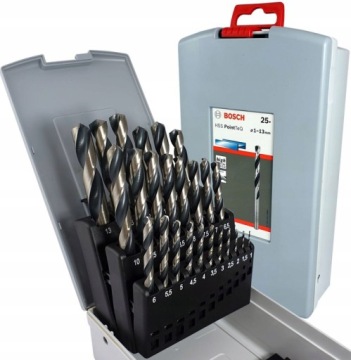 Набор сверл по металлу Bosch Professional HSS PointTeQ ProBox из 25 предметов