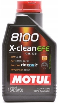 OLEJ MOTUL 8100 X-CLEAN EFE 5W30 C2/C3 1L