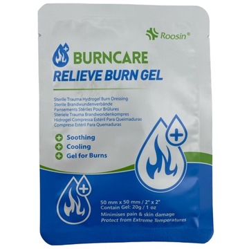 Opatrunek hydrożelowy na oparzenia 5x5 cm burn gel