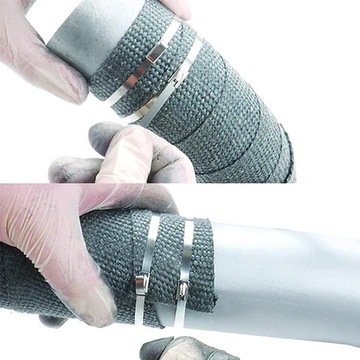 Кабельные стяжки 4,6x200 мм Кабельные стяжки из нержавеющей стали INOX 100 шт.