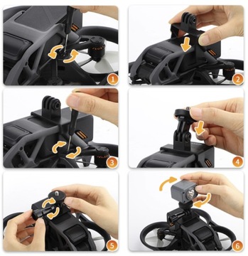 Крепление держателя с резьбой 1/4 дюйма для DJI Avata Insta360