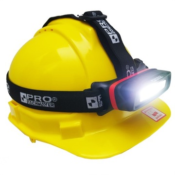 Налобный фонарь PRO LED 300лм, датчик движения МАГНИТ
