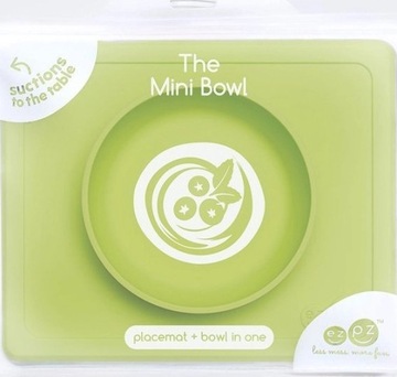 EZPZ Миска силиконовая с подушечкой 2в1 Mini Bowl Зеленая