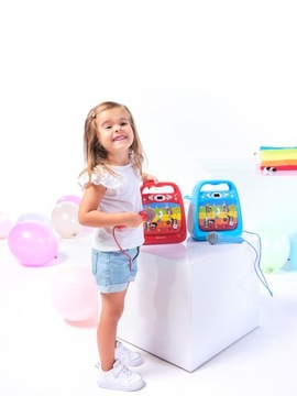 БУМБОКС ДЛЯ ДЕТЕЙ С ФУНКЦИЕЙ КАРАОКЕ, CD USB МИКРОФОНОМ