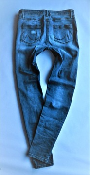 NEXT spodnie RURKI jeansy SKINNY przetarcia 38 M