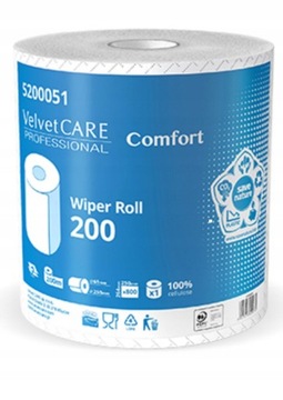 БУМАГА ДЛЯ ЧИСТКИ ПОЛОТЕНЦА VELVET CARE, БОЛЬШОЙ РУЛОН 200 М