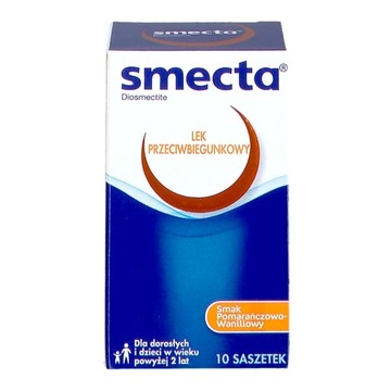 SMECTA diosmektyt lek na biegunkę 10 saszetek