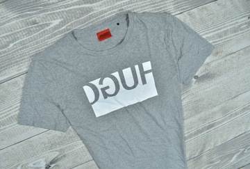 HUGO BOSS Szara Logowana Koszulka T-Shirt XXL