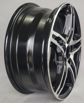 4× DISK HLINÍK VENTI 1518 (CZARNY+ POLERKA) 6.0" X 15" 5X100 ET 38