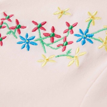 vidaXL Koszulka dziecięca z krótkimi rękawami, delikatny róż, 140