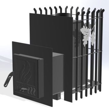 Сауна-бочка QUADRO садовая 240 см для самостоятельной сборки с печью