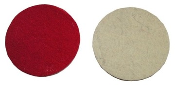 10 sztuk filc na rzep fi 125 mm o grubości 10 mm polerowania