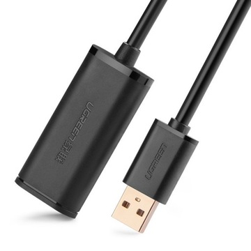 Удлинительный кабель USB 2.0 US121, активный, 5 м