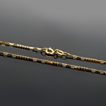 Złoty łańcuszek - Ozdobna Kostka 45cm pr.585