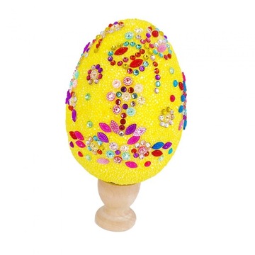 Пасхальные Яйца Ремесла Творческие Декоративные Украшения Ручной Работы Пенопласт Желтый