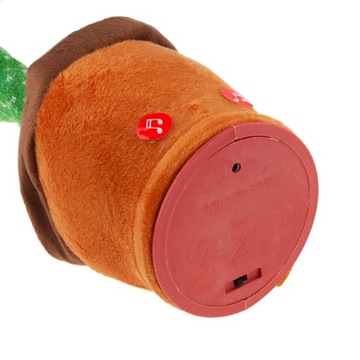 КАКТУС ПОЕТ ТАНЦУЕТ ПОВТОРЯЕТ ИНТЕРАКТИВНЫЙ СВЕТОДИОД