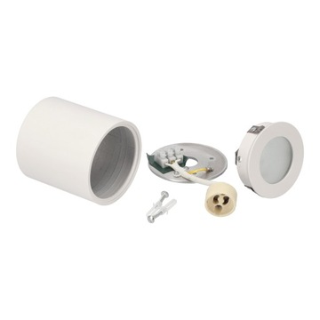 ТРУБКА НАВЕРХНЕГО ОСВЕЩЕНИЯ ДЛЯ ВАННОЙ КОМНАТЫ GU10 БЕЛАЯ IP44 EDO