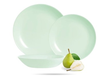 Talerze Serwis Komplet Obiadowy 12el 4os PARADISE DIWALI GREEN TZ109