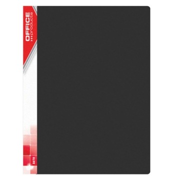 TECZKA OFERTOWA OFFICE PRODUCTS, PP, A4, 620MIKR., 20 KOSZULEK, CZARNA