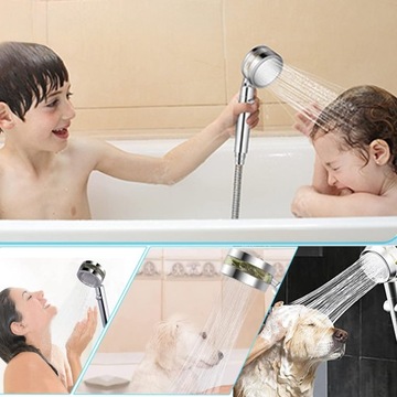 БОЛЬШОЙ 2-ФУНКЦИОНАЛЬНЫЙ ДУШЕВОЙ РУЧКА С ТУРБИННЫМ ВЕНТИЛЯТОРОМ + ЭКО-ФИЛЬТР