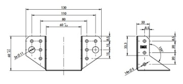 WL9 БАЛКА ПОДВЕСКА ЛЕГКАЯ СТРОИТЕЛЬНАЯ ОПОРА 60x60