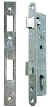 ZAMEK WPUSZCZANY WĄSKI DO BRAMY ZAPADKA 90/22 mm