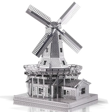 Металлический 3D-пазл Piececool - Голландская ветряная мельница