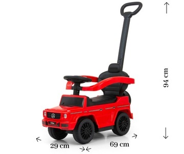 АВТОМОБИЛЬ MERCEDES PUSH BAG WALKER РЕЗИНОВЫЕ КОЛЕСА АВТОМОБИЛЬ ПОДАРОК